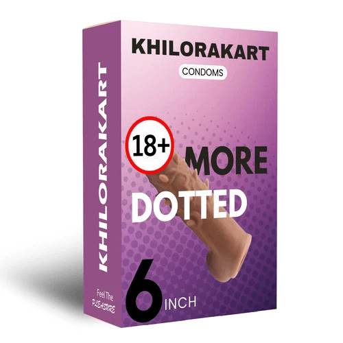 Khilorakart 6inches Silicon Jumbo Dotted Condom