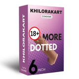 Khilorakart 6inches Silicon Jumbo Dotted Condom
