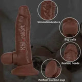 Premium Quality Suction Base 8 Inch Dildo Resuable Condom