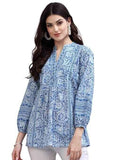 Women's Floral Printed Cotton Regular Fit Top