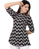 Women's Floral Printed Cotton Regular Fit Top