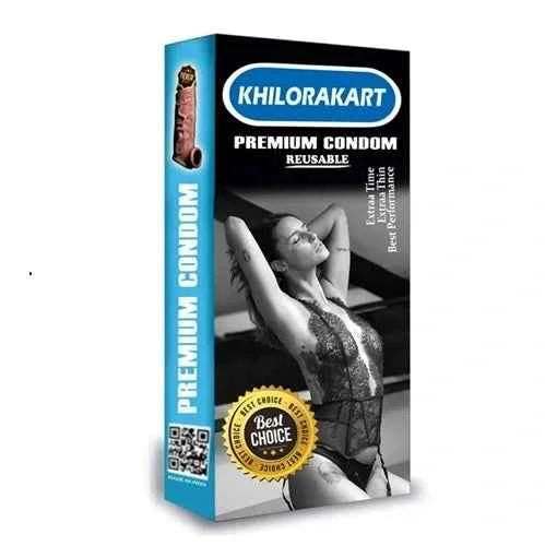 Reusable Soft Realistic Silicone Extended Condoms