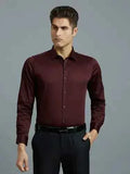 Men's Everday Regular Fit Solid Shirt Cotton Rich Pocketing