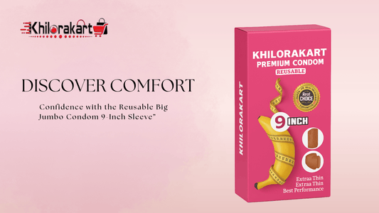 Khilorakart Premium Reusable Big Jumbo Condom 9-Inch Sleeve