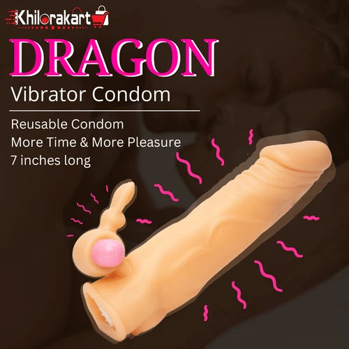 Delayed Ejaculation Reusable Condoms Vibrator Penis Sex Toys for Men