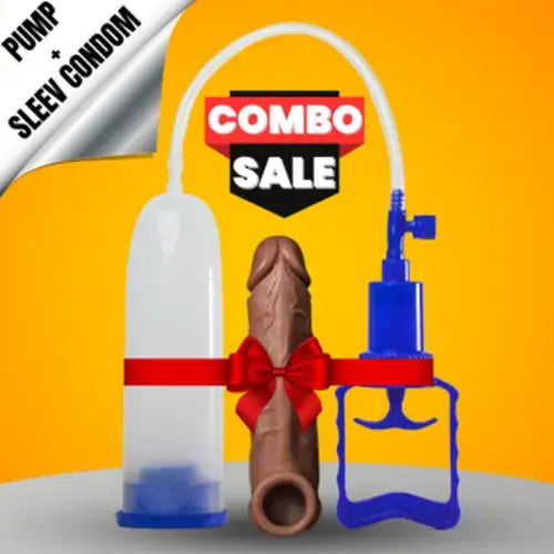 Penis Pump + Jumbo Dragon Condom Combo