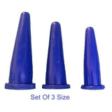 PVC Anal Dilator Blue Color Post-surgery anal dilator Pack of 2 (Large & Small)