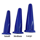 PVC Anal Dilator Blue Color Post-surgery anal dilator Pack of 2 (Large & Small)