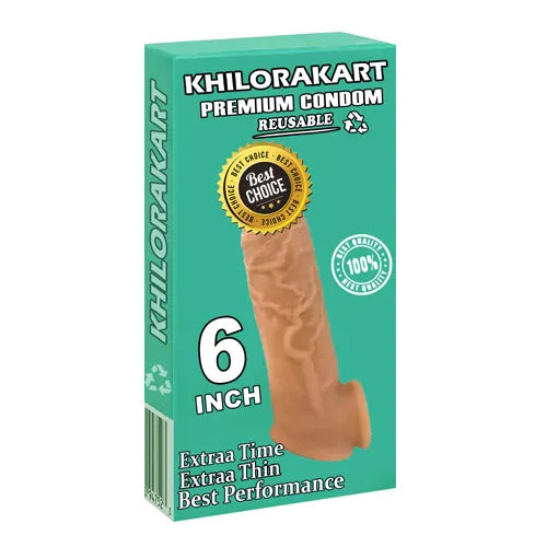 Silicone  Enlargement Extender Condoms for Men Penis Sleeve