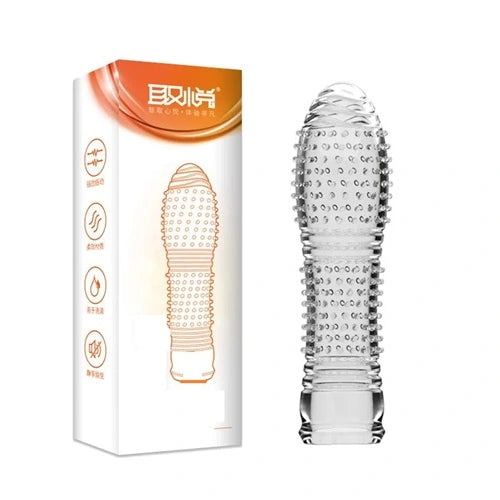 Reusable Transparent Crystal Dotted Condom