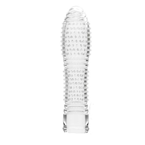 Silicone Spike Dotted Ribbed Condoms   Crystal Cock Ring