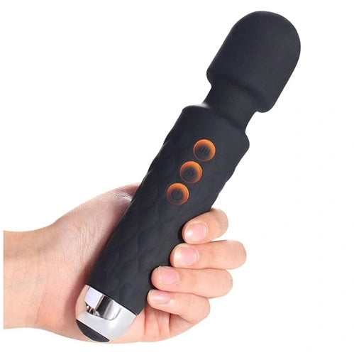 Full Body Massager With Vibration Patterns And 8 Types Of Variable Speeds -Black