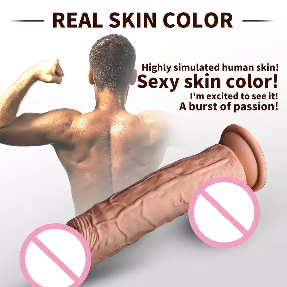 Jumbo 6inch Reusable Chocolate Sleeve Extender Silicone Condom