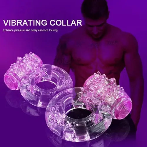 Multifunctional Rose Vibrator Silicone Ring Massager Vibrating Ring For Man