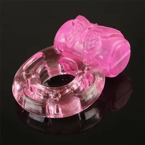 Men's Lock Fine Crystal Vibrating Ring