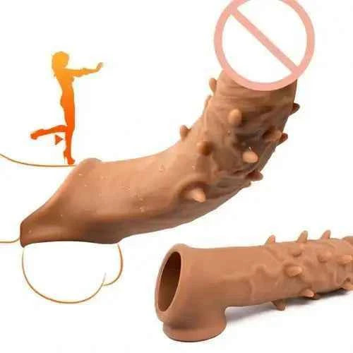 6inches Silicon Jumbo Dotted Condom