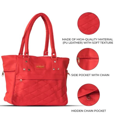 Women Red Reguler Hand-held Bag