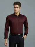 Men's Everday Regular Fit Solid Shirt Cotton Rich Pocketing