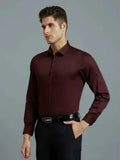 Men's Everday Regular Fit Solid Shirt Cotton Rich Pocketing