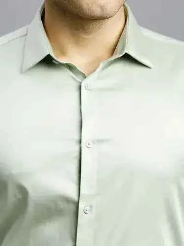 Men's Everday Regular Fit Solid Shirt Cotton Rich Pocketing