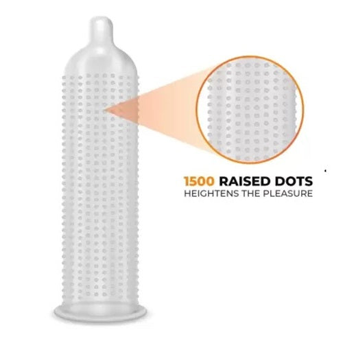 Dot Reusable Transparent Crystal Condom Pack