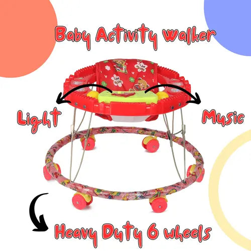 Musical Activity Walker  (Red)