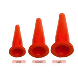 PVC Anal Dilator Red Color Rectal Medical Device Post-surgery anal dilator | Pack of 3